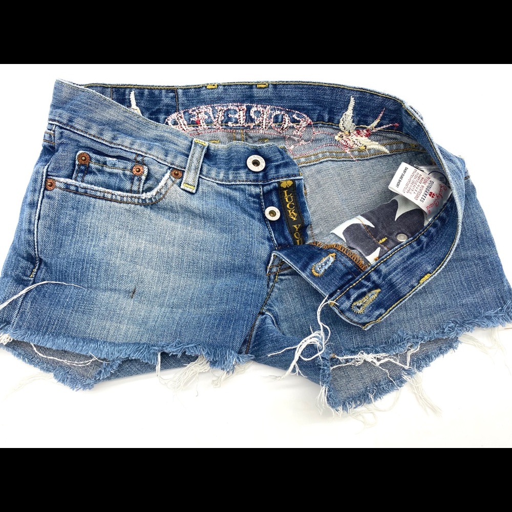 Daisy Duke Dungarees Short by Lucky Brand size 0